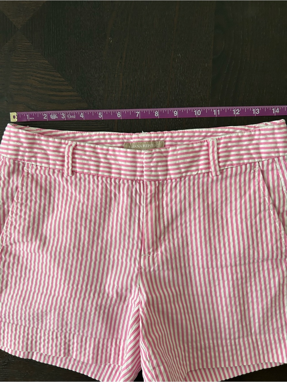 BANANA REPUBLIC SEERSUCKER SHORTS SIZE 2 - Picture 4 of 6